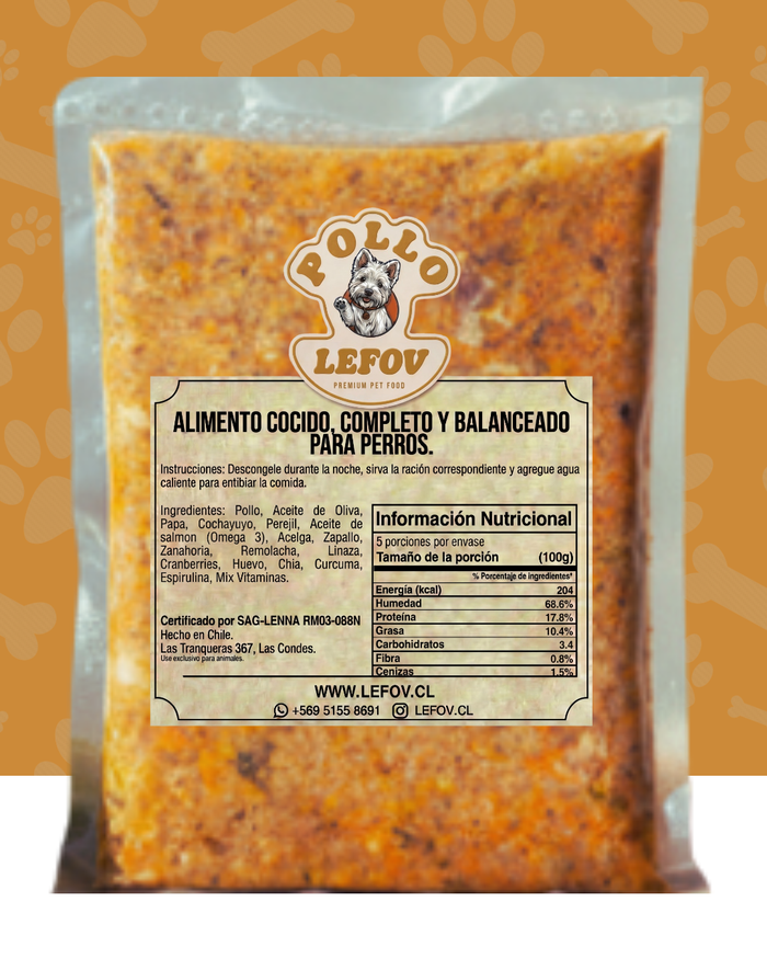 Menú Pollo 500 Gr