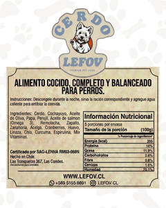 Menú Cerdo 500 Gr