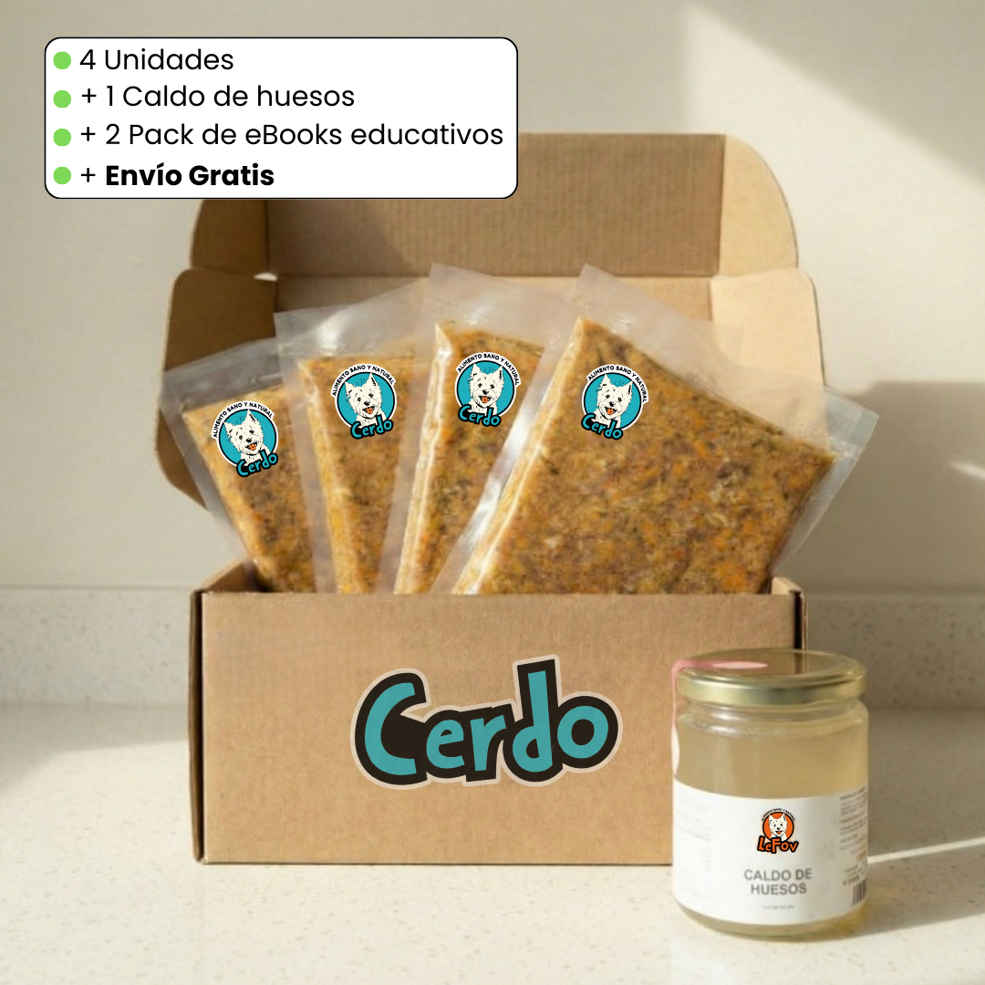 Pack Inicia Le Fov - alimento natural para perros con descuento Chile