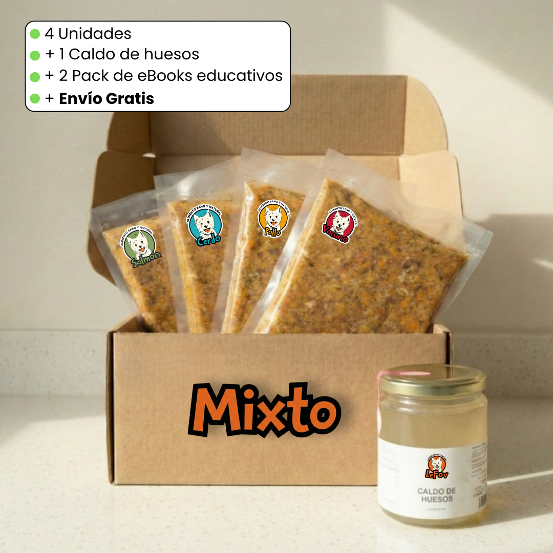 Pack Inicia Le Fov - alimento natural para perros con descuento Chile