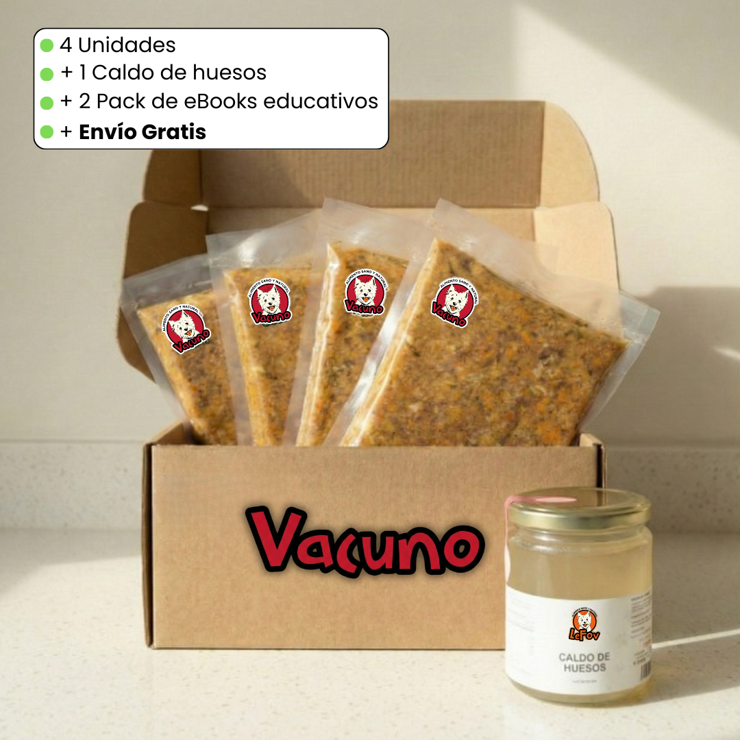 Pack Inicia Le Fov - alimento natural para perros con descuento Chile