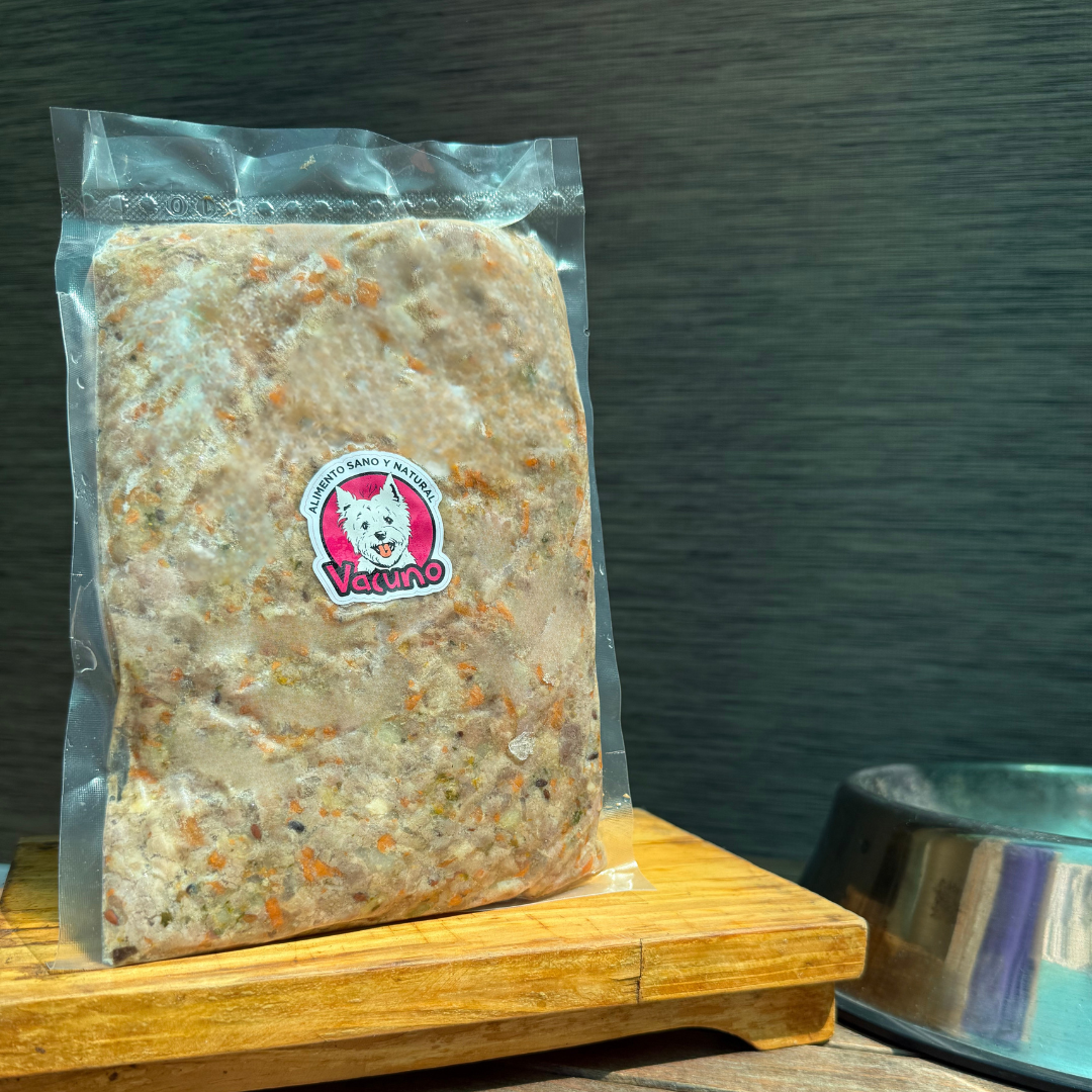 Alimento natural cocido para perros sabor vacuno 500g - Le Fov