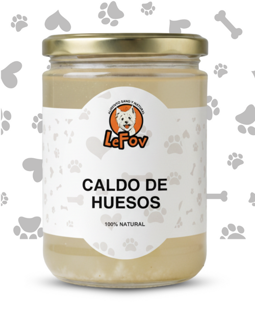 Caldo de huesos natural para perros 400ml - Le Fov Chile